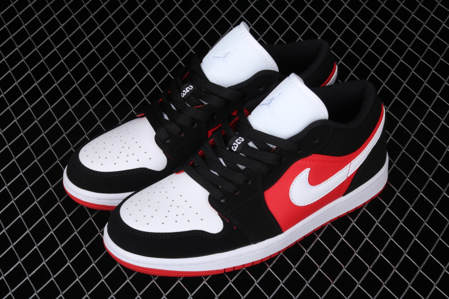 Jordan 1 Low Black White Gym Red (W) DC0774-016