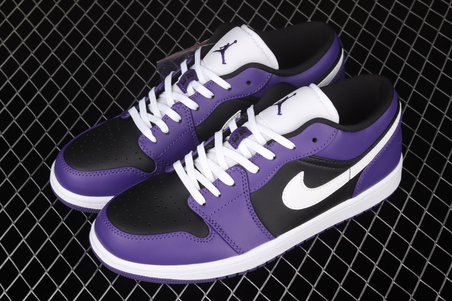 Jordan 1 Low Court Purple Black 553558-501