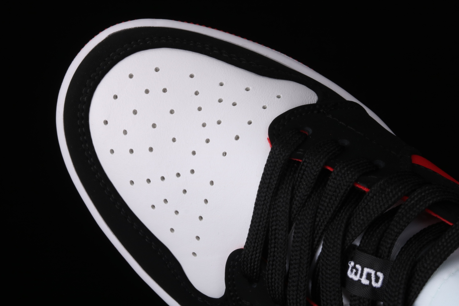 Jordan 1 Low Black White Gym Red (W) DC0774-016