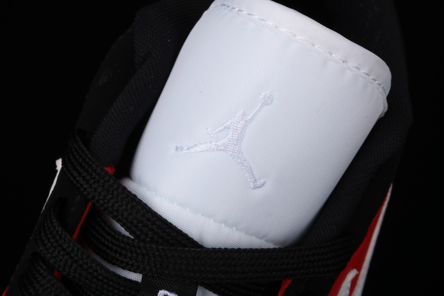 Jordan 1 Low Black White Gym Red (W) DC0774-016