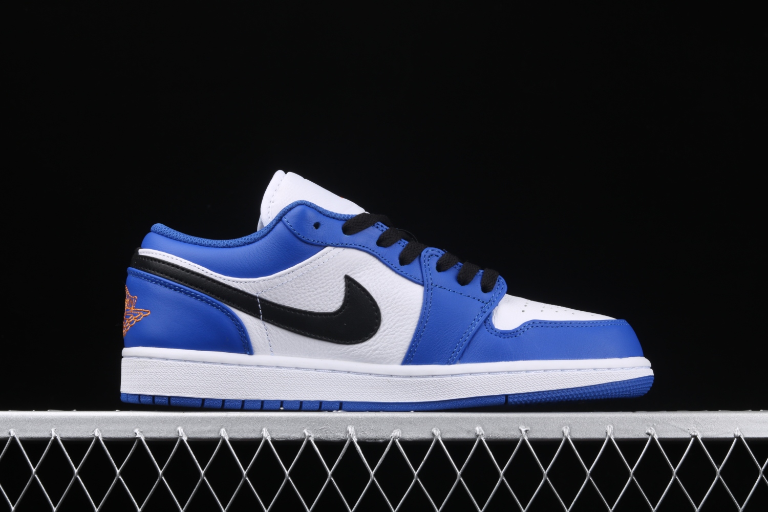 Jordan 1 Low Hyper Royal Orange Peel 553558-401
