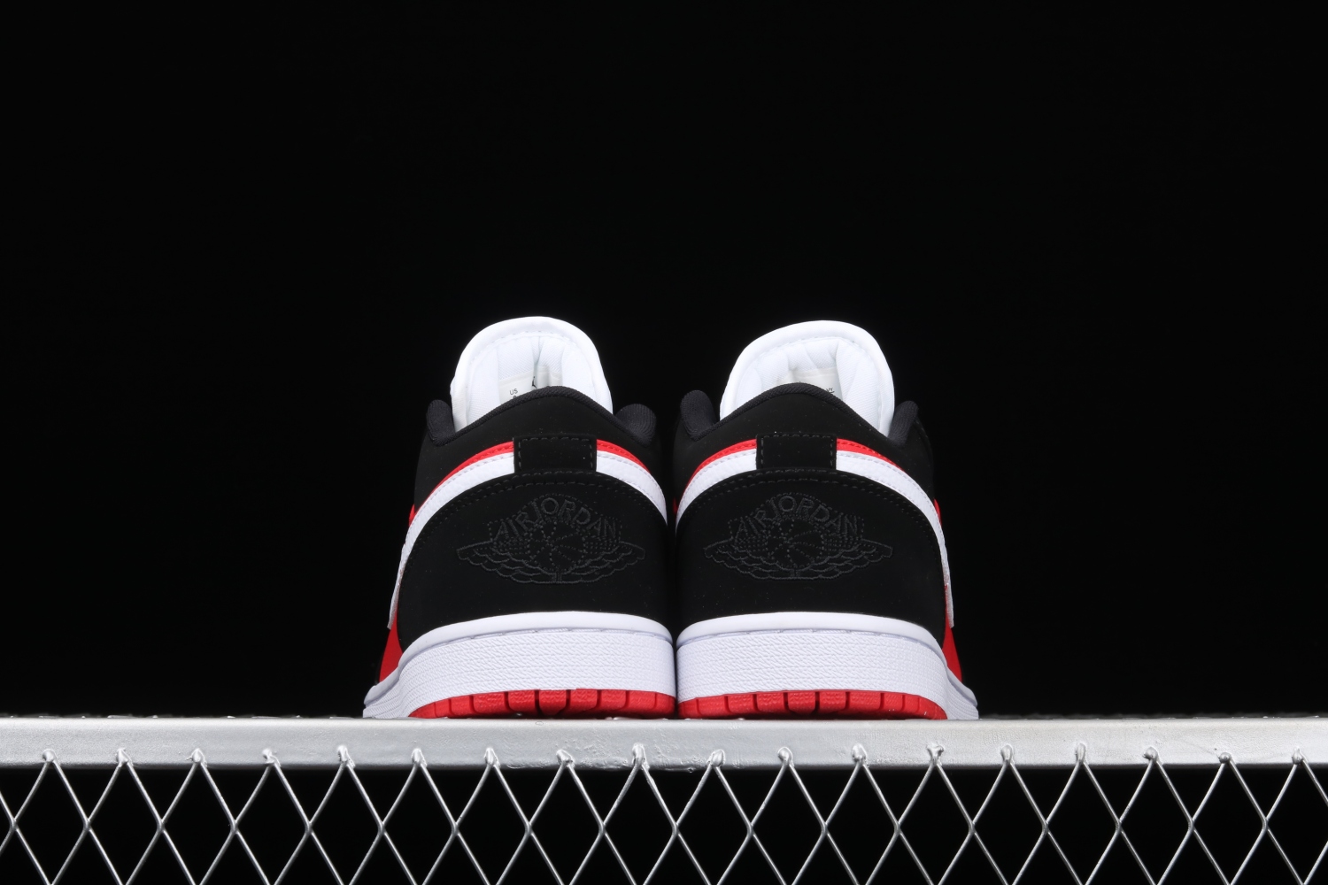 Jordan 1 Low Black White Gym Red (W) DC0774-016