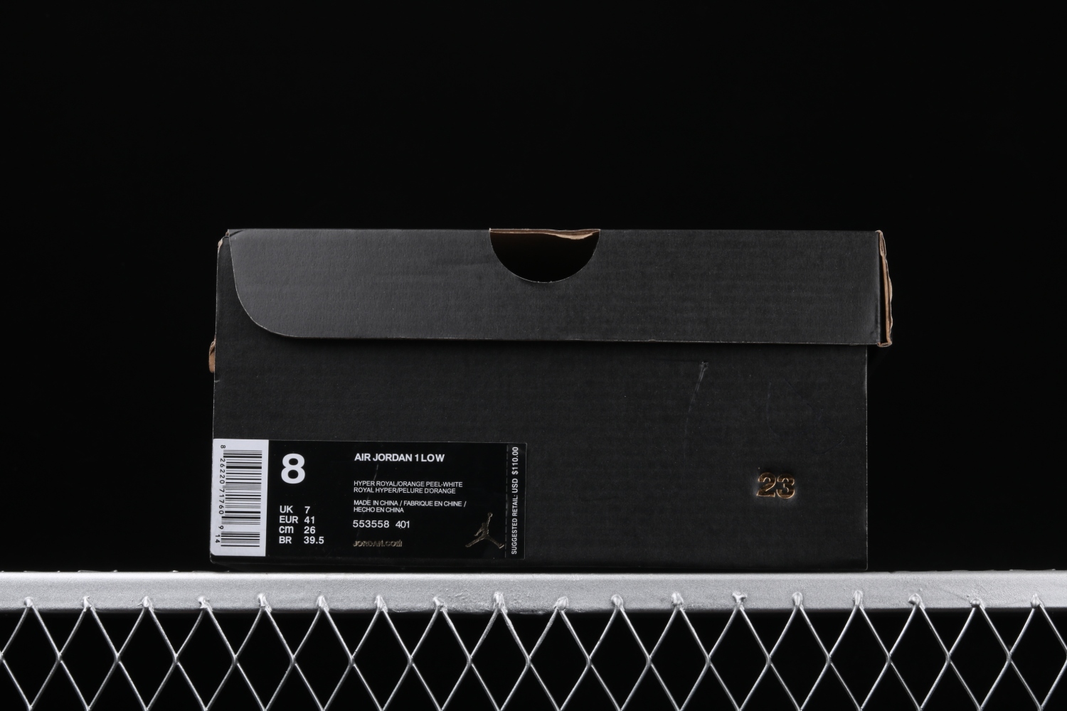 Jordan 1 Low Hyper Royal Orange Peel 553558-401