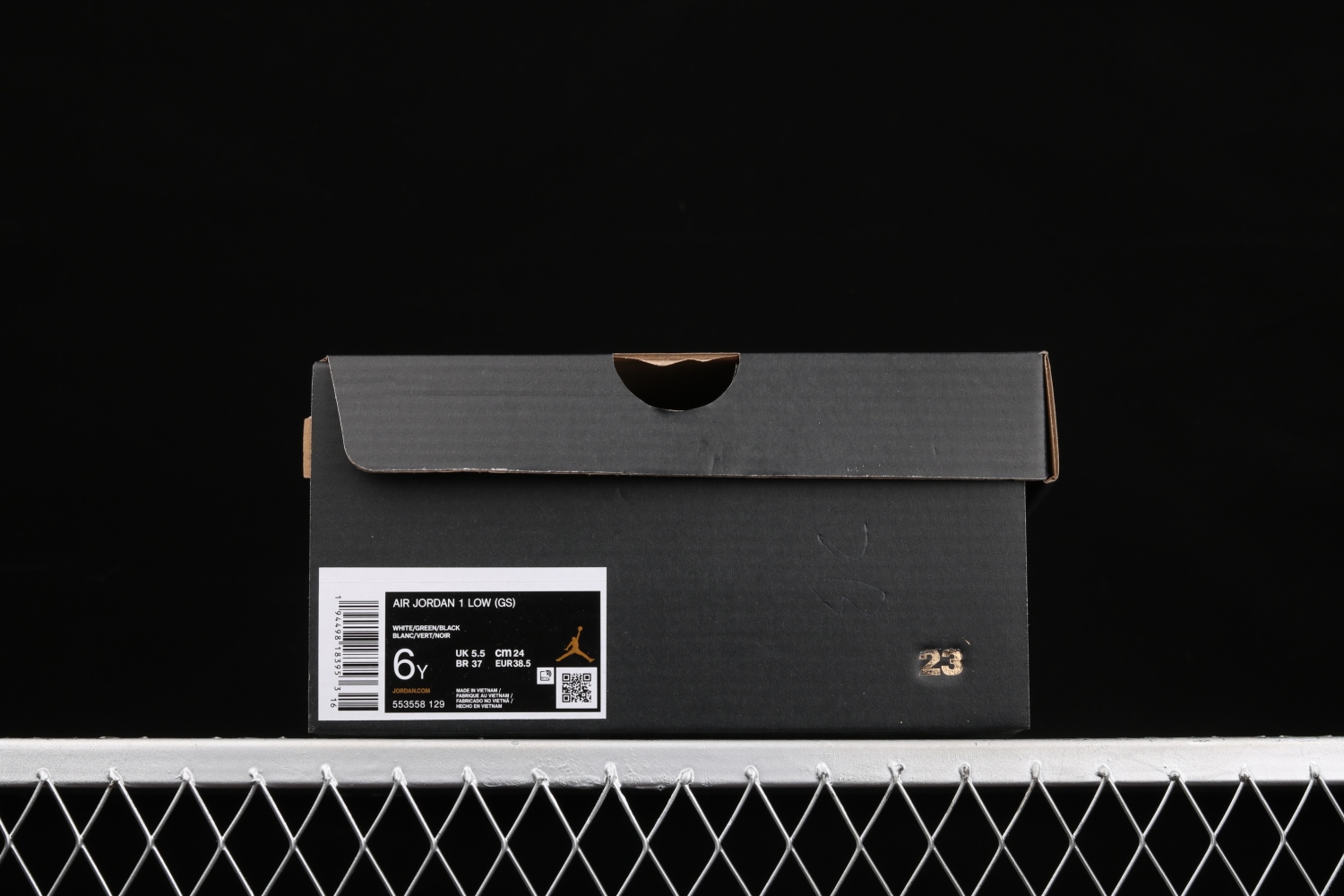 Jordan 1 Low White Lucky Green Black 553558-129