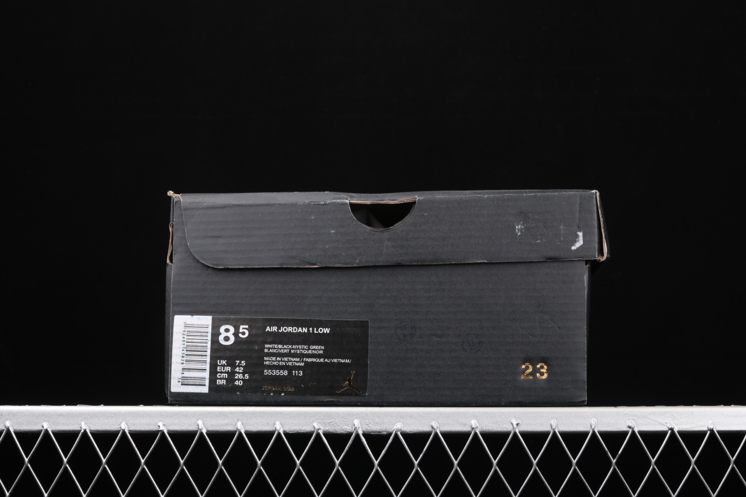 Jordan 1 Low White Black Mystic Green 553558-113