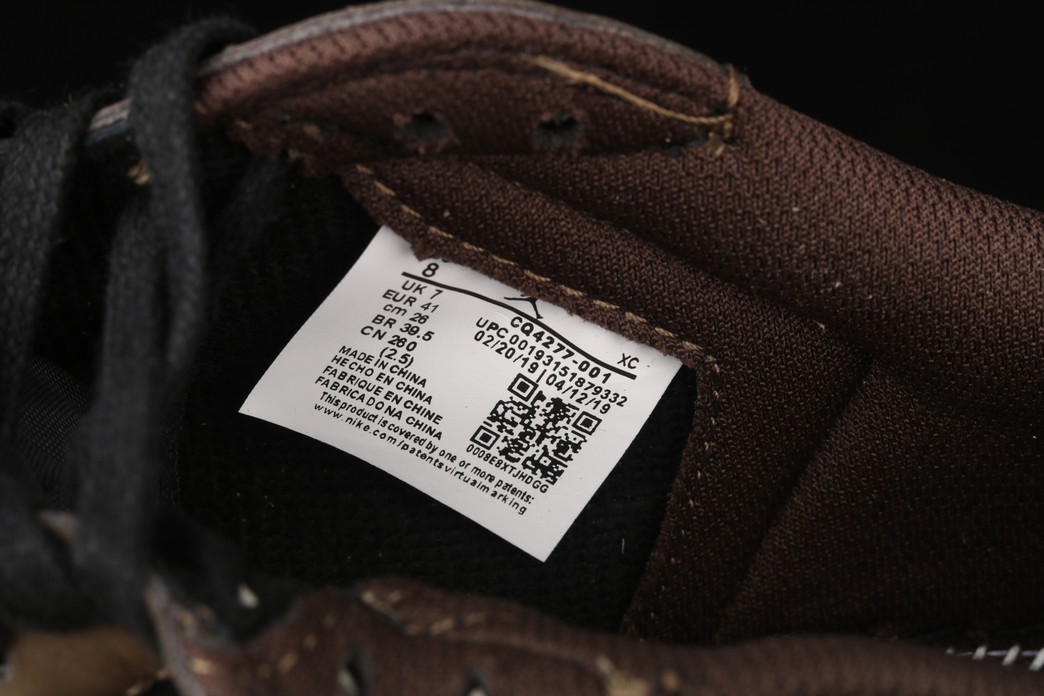Jordan 1 Retro Low OG SP Travis Scott CQ4277-001