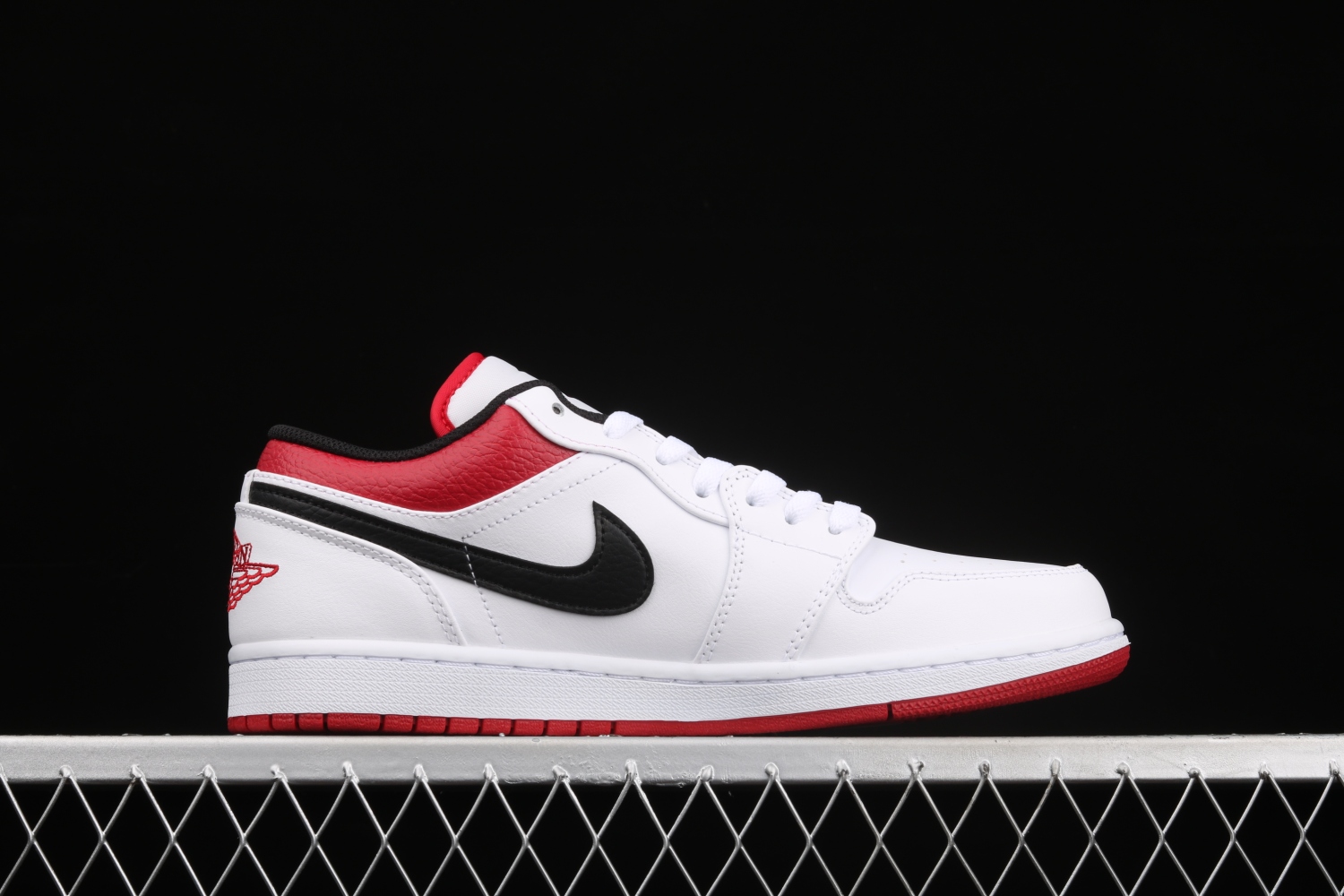 Jordan 1 Low White University Red Black 553558-118