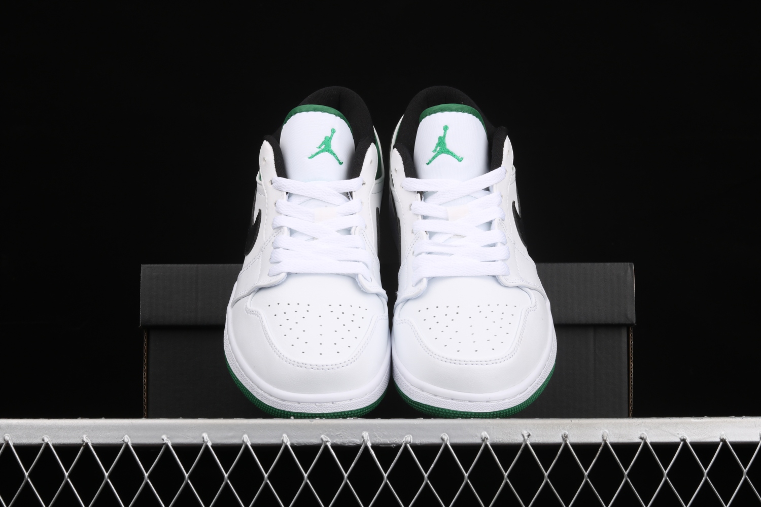 Jordan 1 Low White Lucky Green Black 553558-129