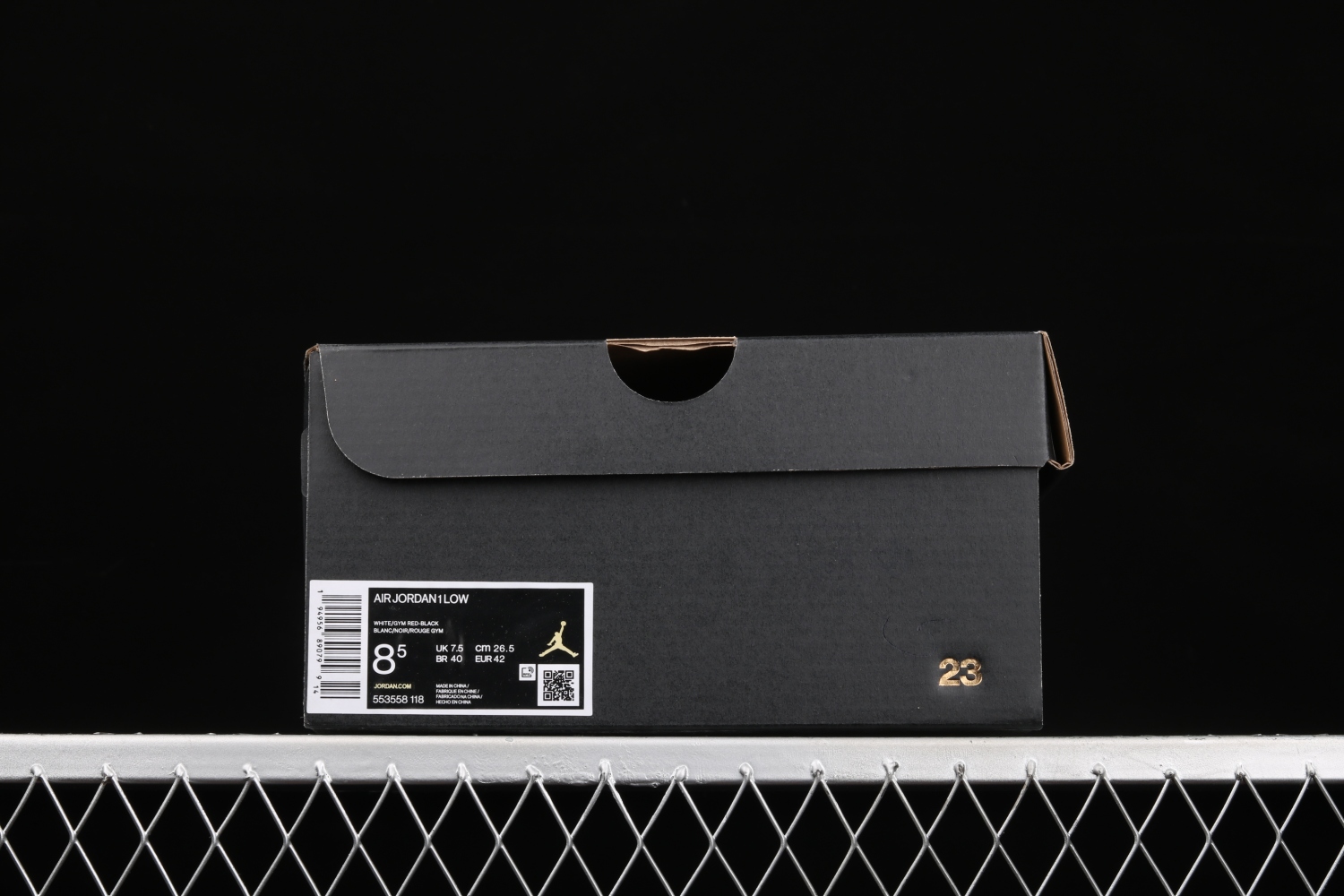 Jordan 1 Low White University Red Black 553558-118