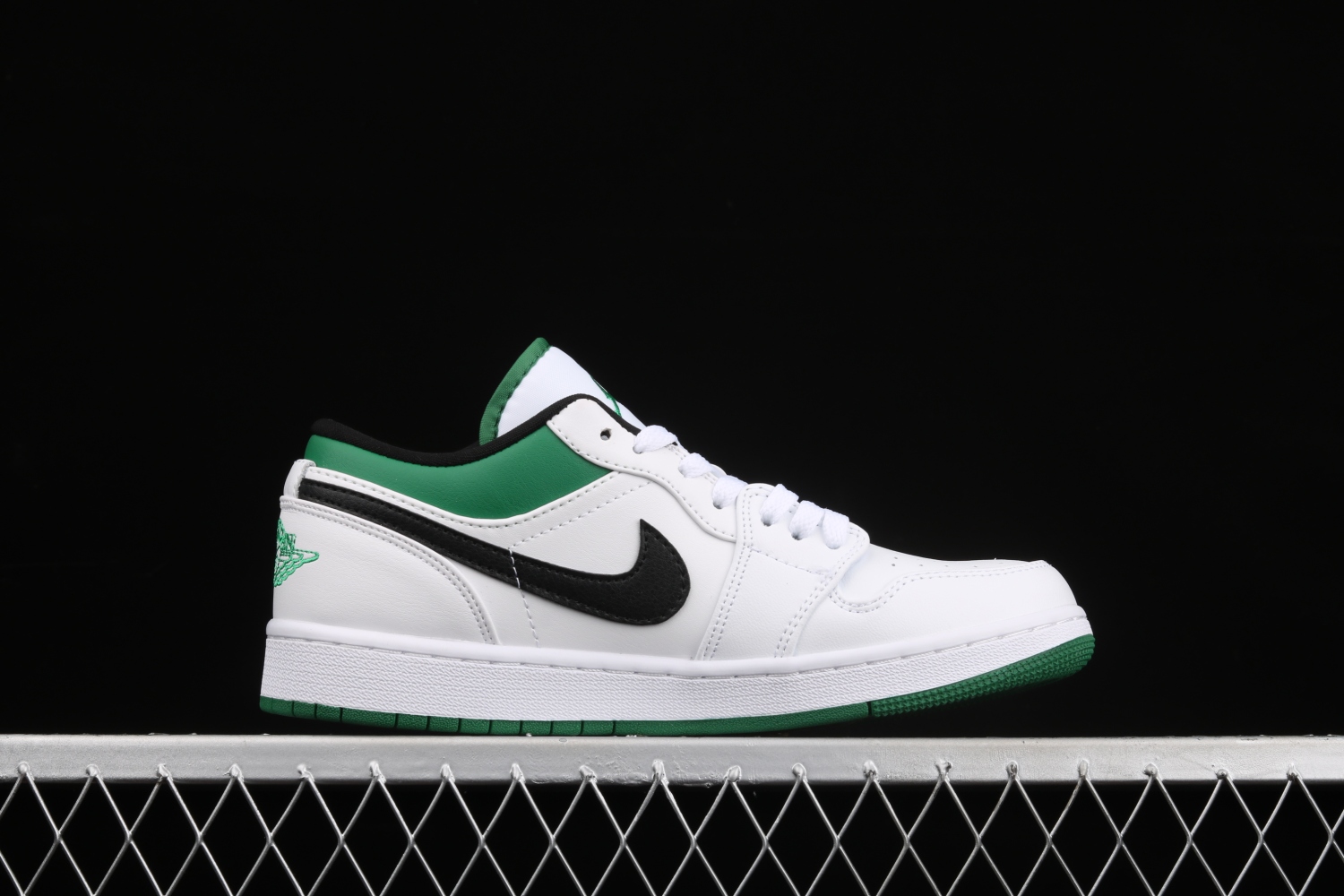 Jordan 1 Low White Lucky Green Black 553558-129