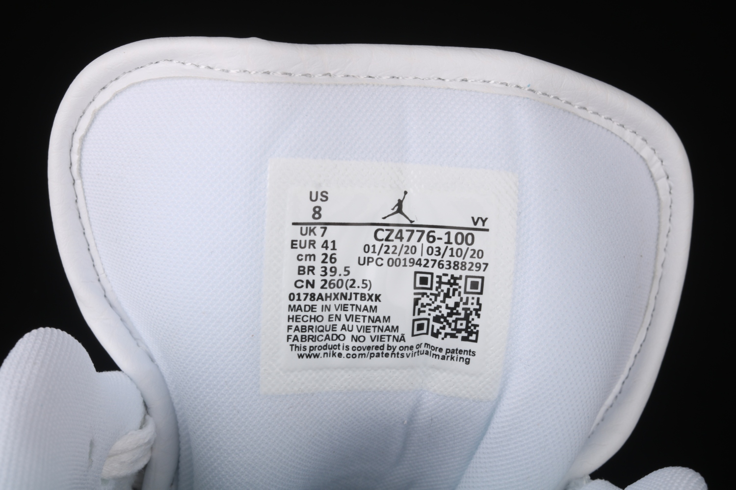 Jordan 1 Low White Metallic Gold (W) CZ4776-100