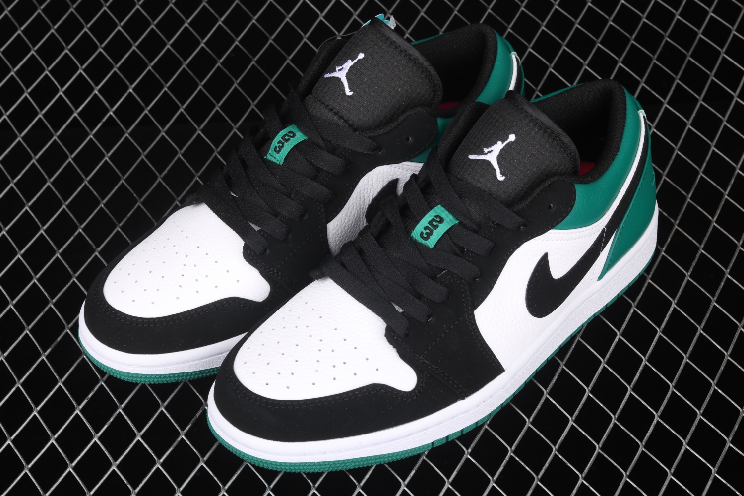 Jordan 1 Low White Black Mystic Green 553558-113