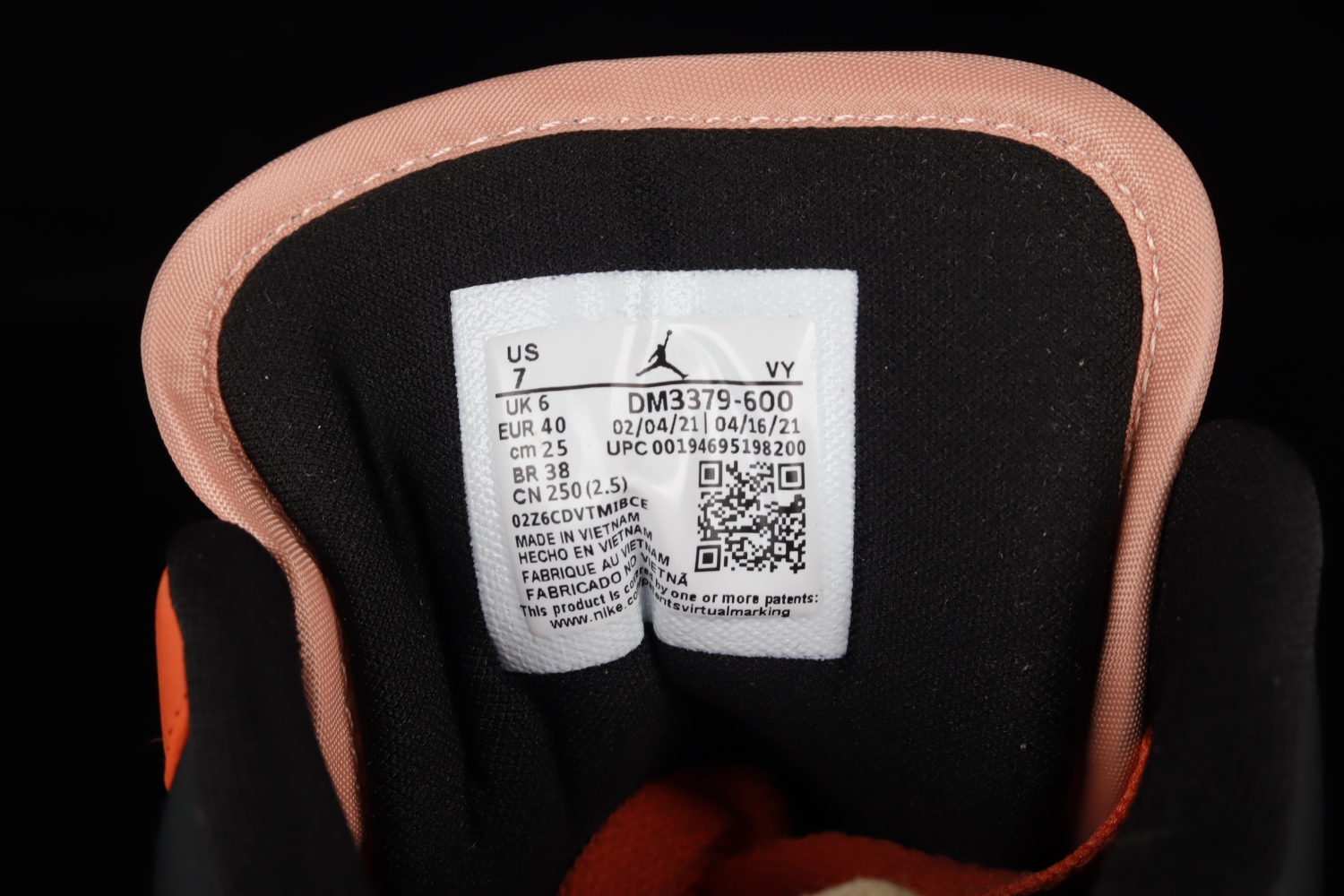 Jordan 1 Low Orange Black (W) DM3379-600