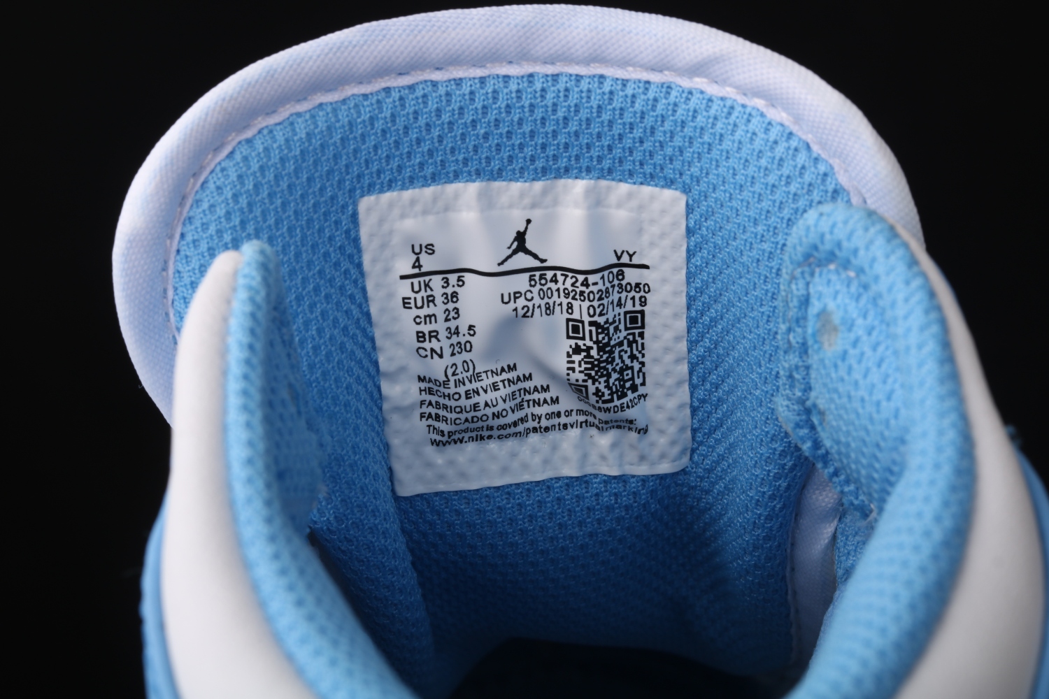 Jordan 1 Retro Mid UNC 554724-106