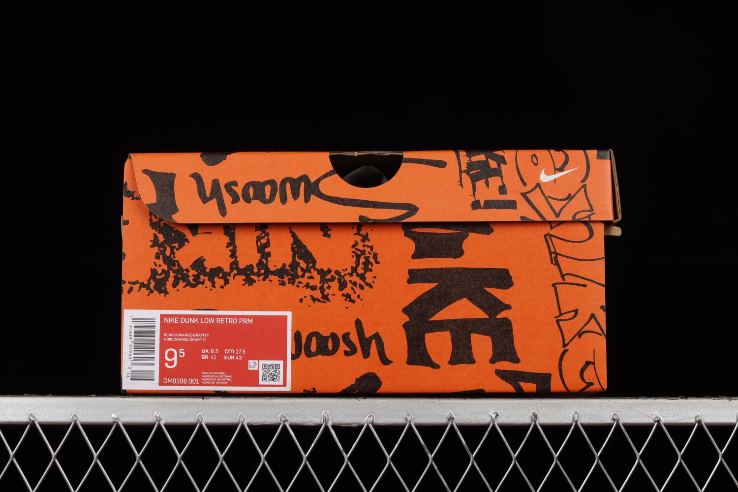 Nike Dunk Low Graffiti Black Red  DM0108-001