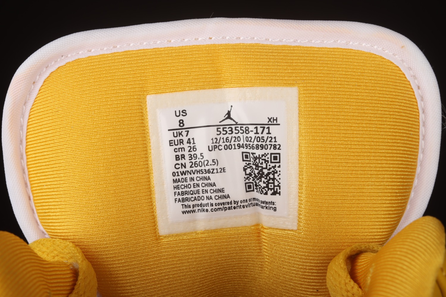 Jordan 1 Low White Pollen (GS) 553560-171