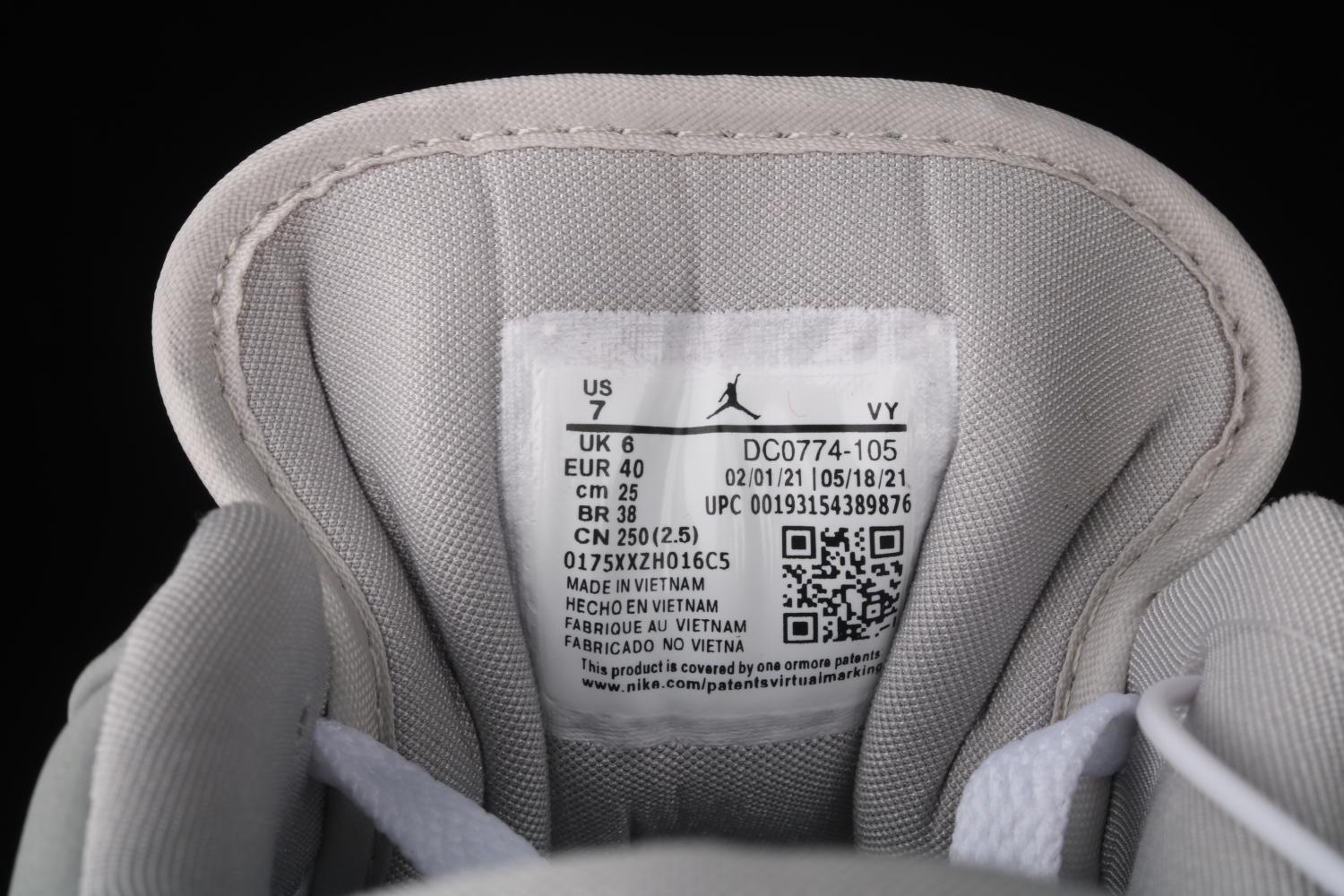 Jordan 1 Low Wolf Grey (W) DC0774-105