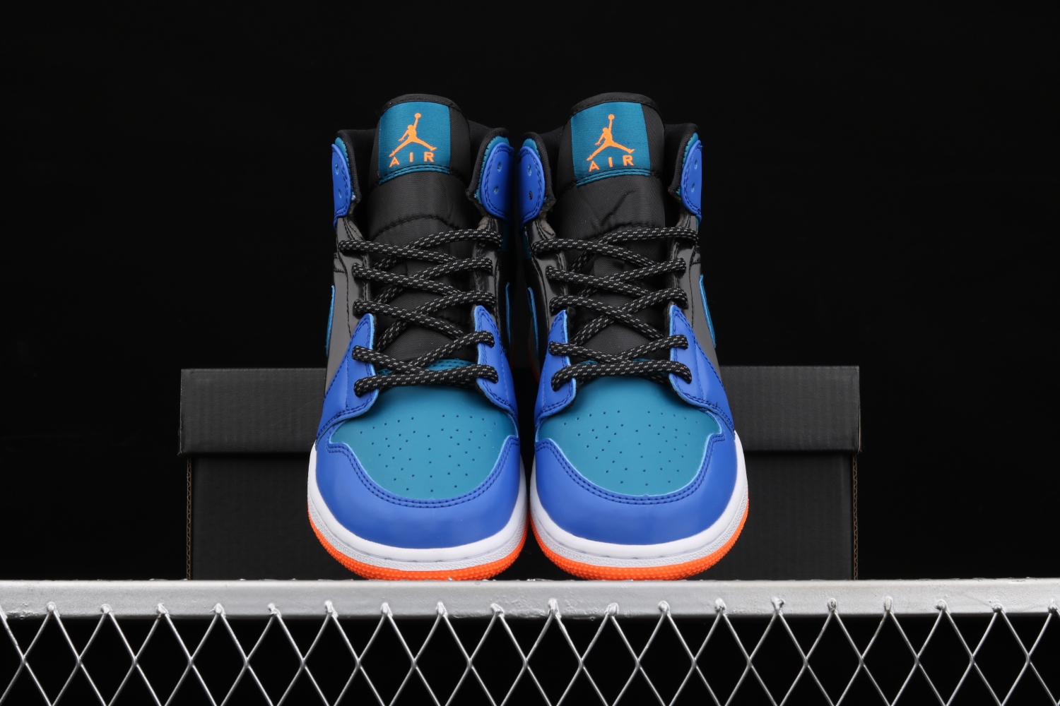 Jordan 1 Mid Racer Blue Green Abyss (GS) 554725-440