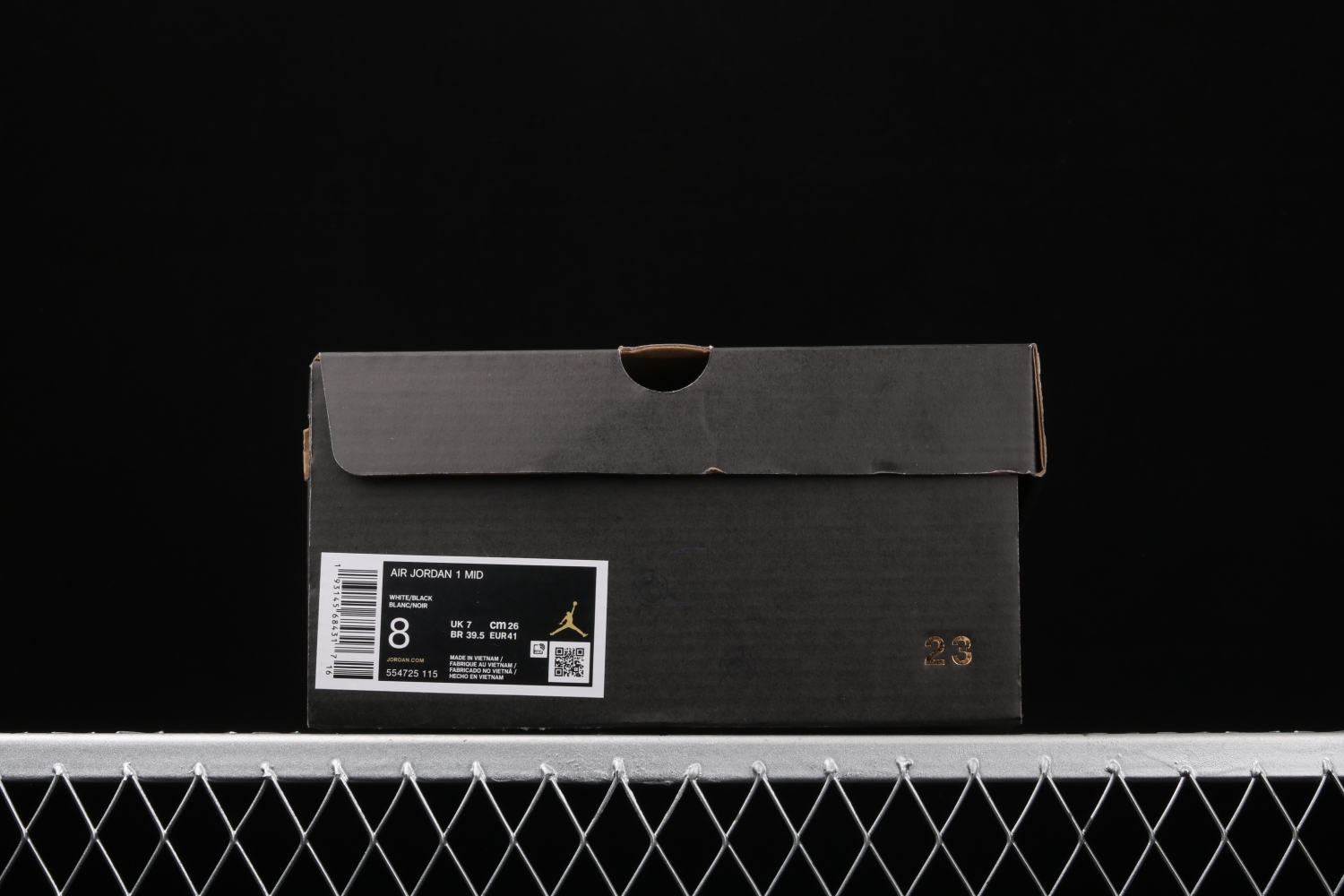 Jordan 1 Mid White Cement (GS) 554725-115