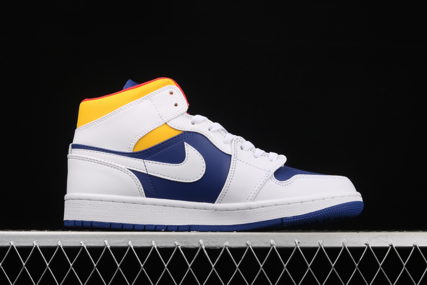 Jordan 1 Mid Royal Blue Laser Orange 554724-131