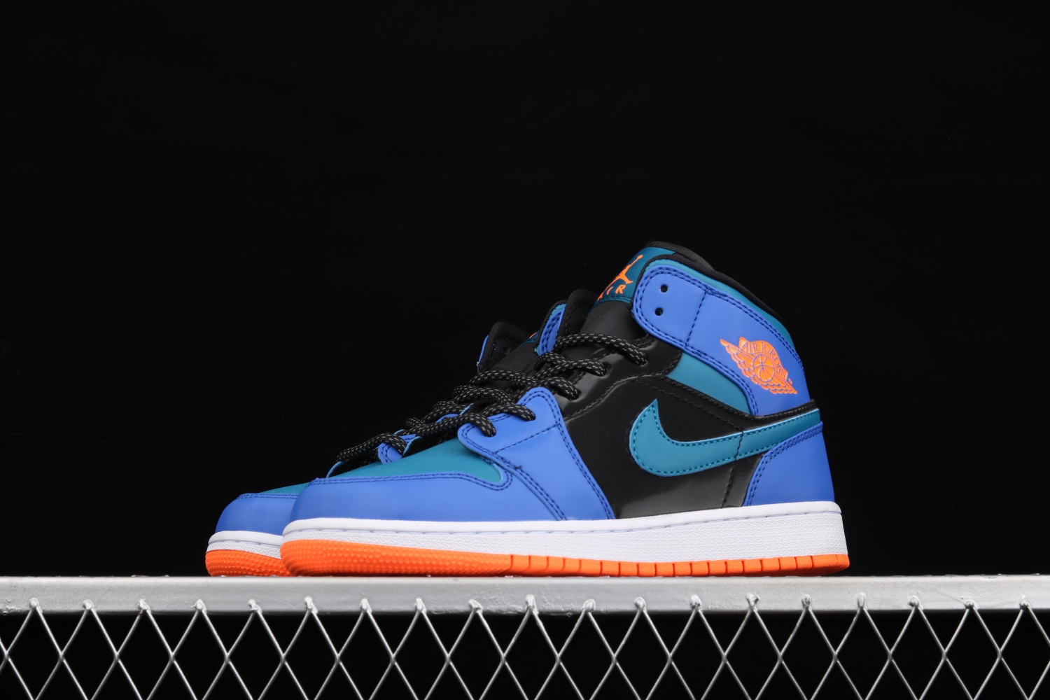Jordan 1 Mid Racer Blue Green Abyss (GS) 554725-440