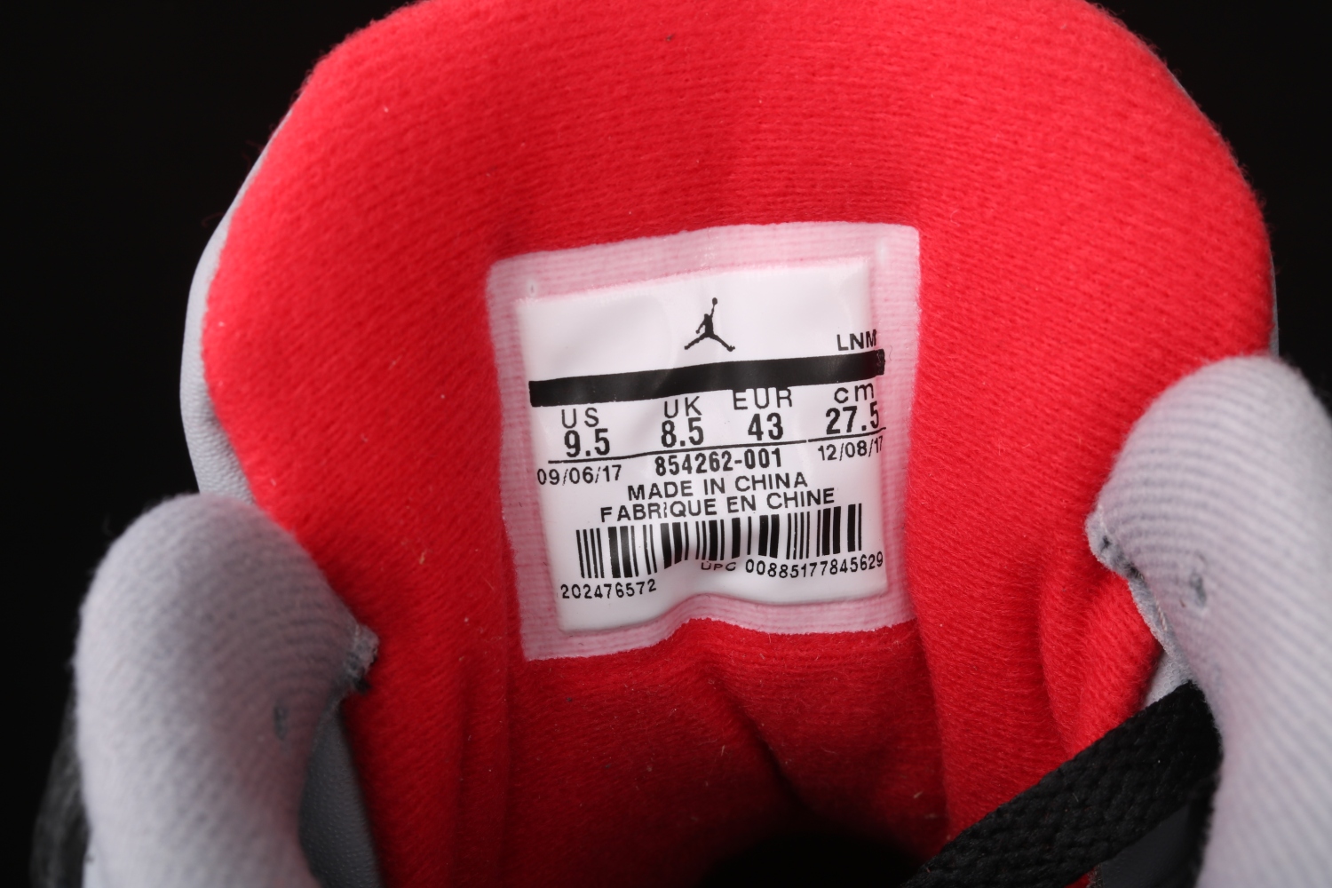 Jordan 3 Retro Black Cement (2018) 854262-001