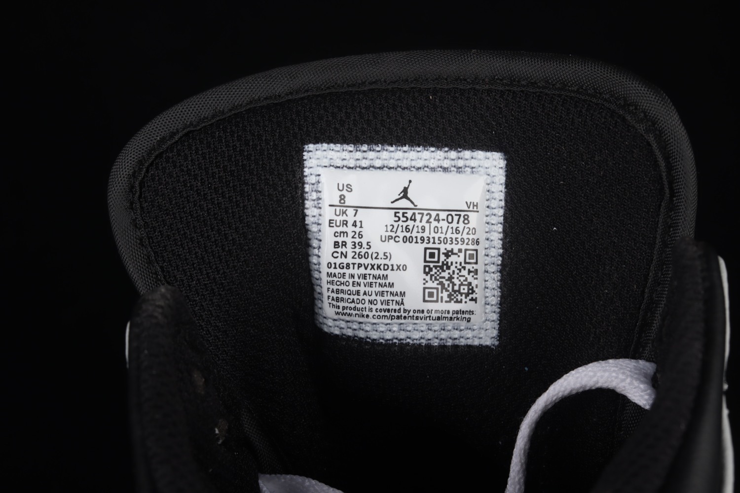 Jordan 1 Mid Light Smoke Grey Anthracite 554724-078