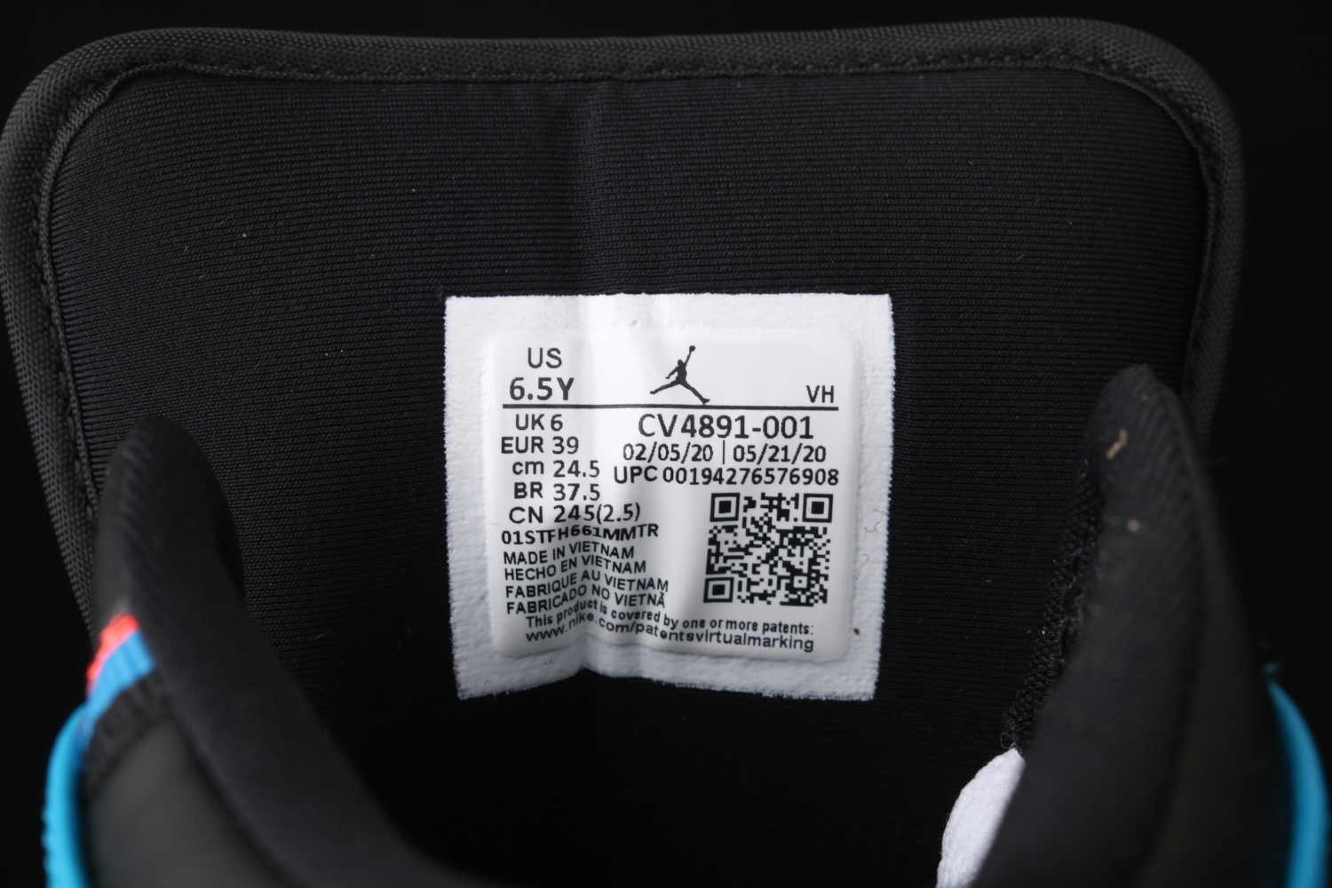 Jordan 1 Mid Tri Color Ribbons (GS) CV4891-001