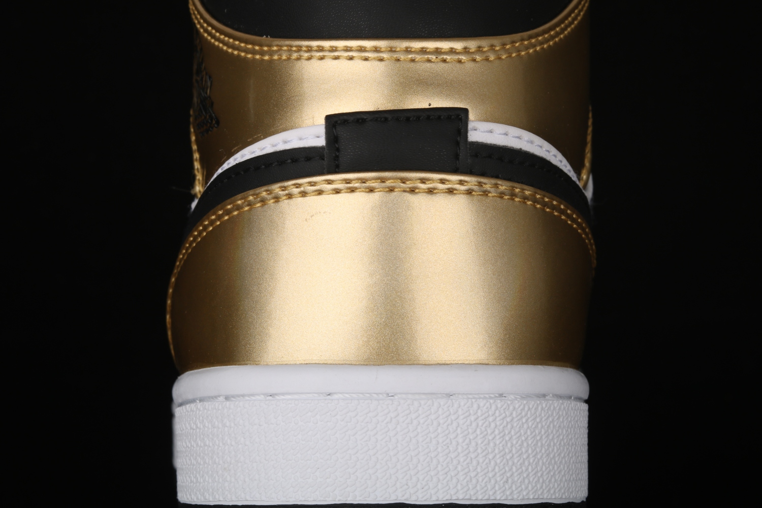 Jordan 1 Mid Metallic Gold Black White DC1419-700
