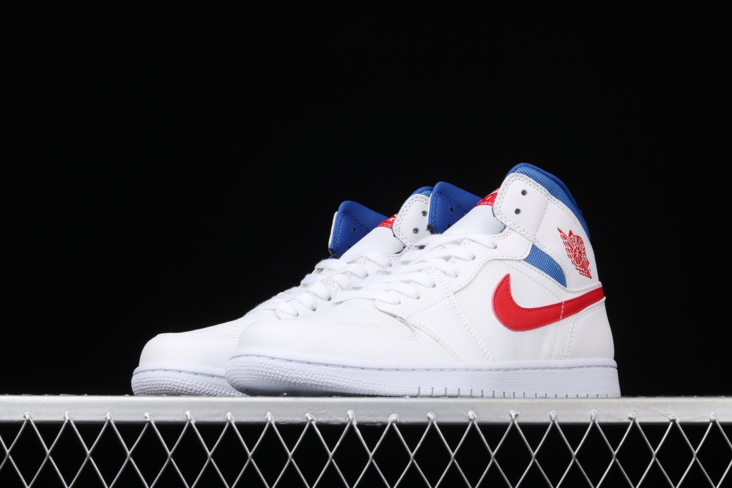 Jordan 1 Mid White Red Royal (W) BQ6472-164