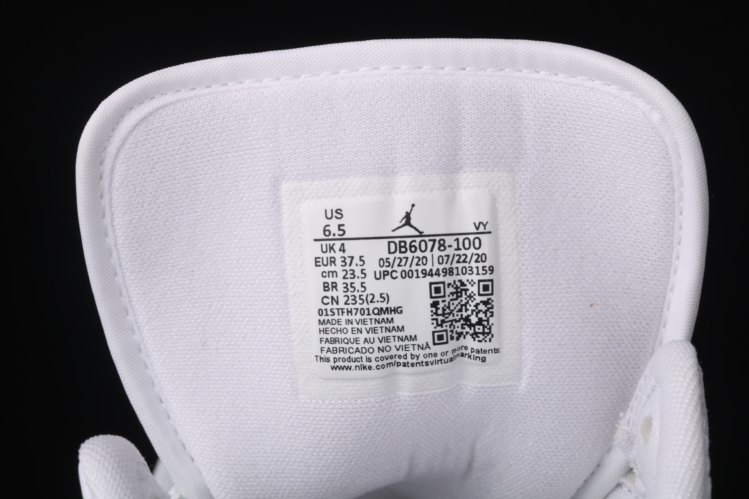 Jordan 1 Mid Quilted White (W) DB6078-100