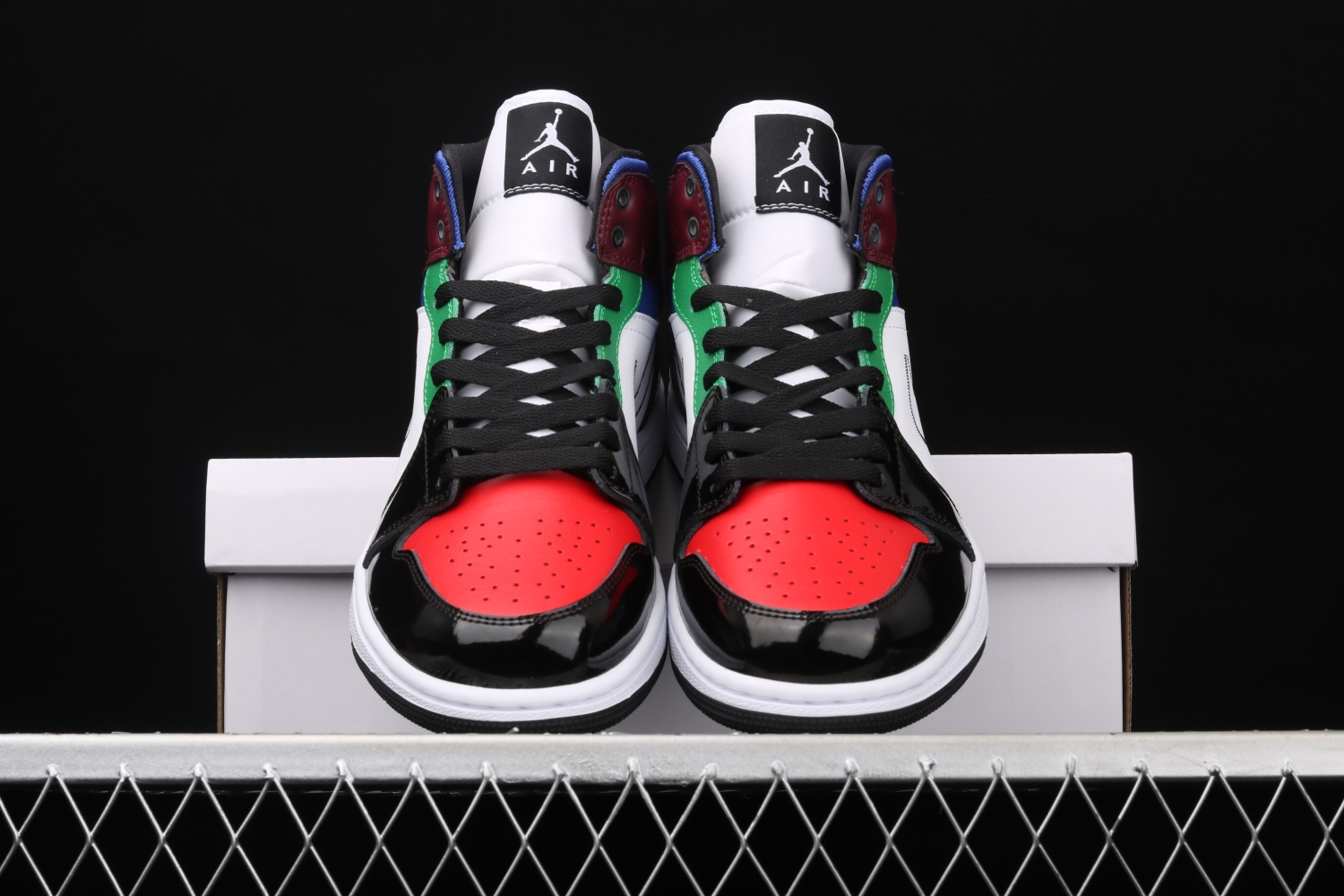 Jordan 1 Mid SE Black White Multi-Color (W) DB5454-001