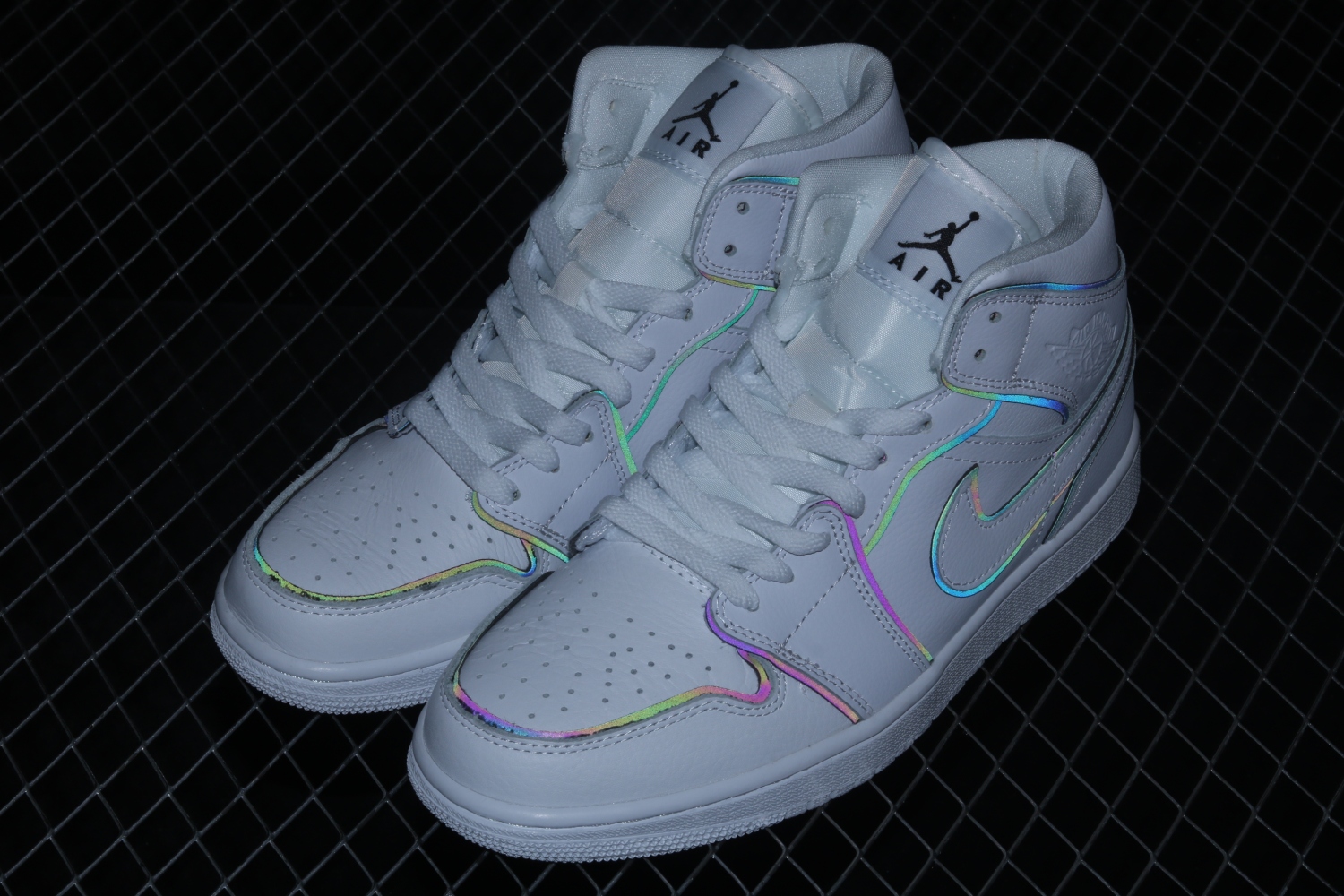 Jordan 1 Mid Iridescent Reflective White (W) CK6587-100