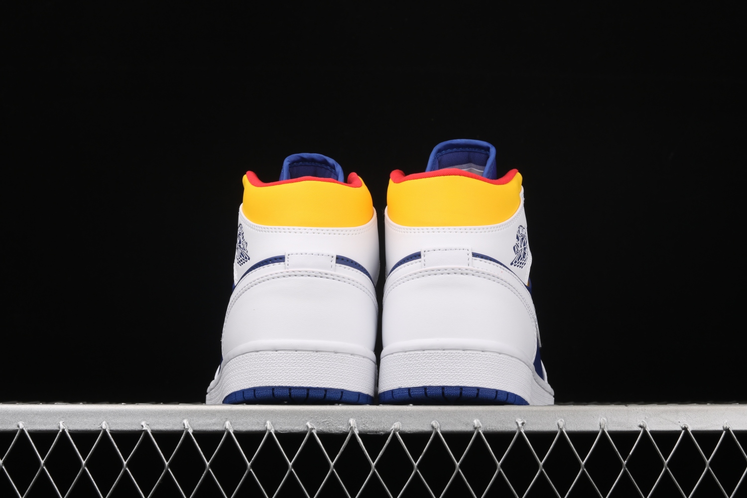 Jordan 1 Mid Royal Blue Laser Orange 554724-131