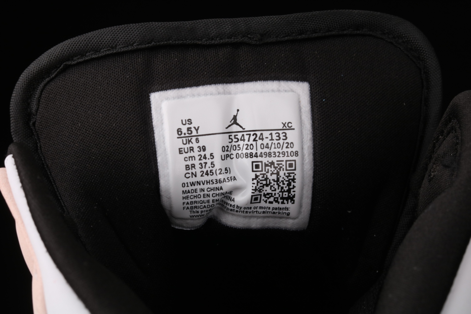 Jordan 1 Mid Crimson Tint Toe 554724-133