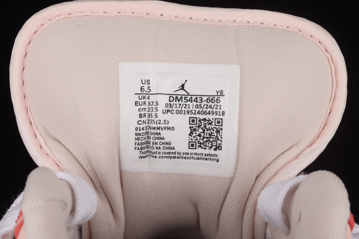 Jordan 1 Low SE Mighty Swooshers Pink (W)  DM5443-666