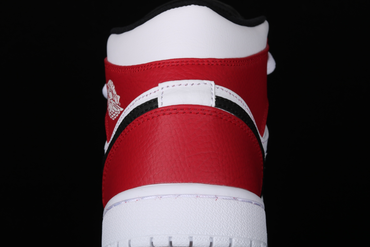 Jordan 1 Mid White Black Gym Red 554724-116