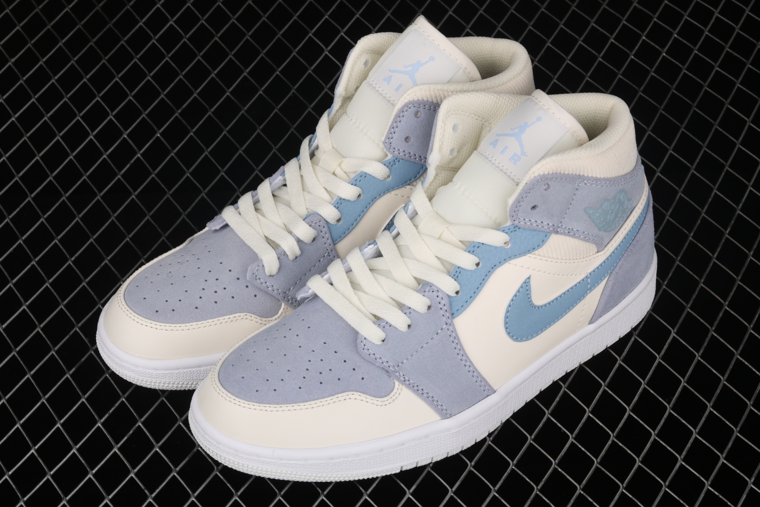 Jordan 1 Mid Mixed Textures Blue  DA4666-100