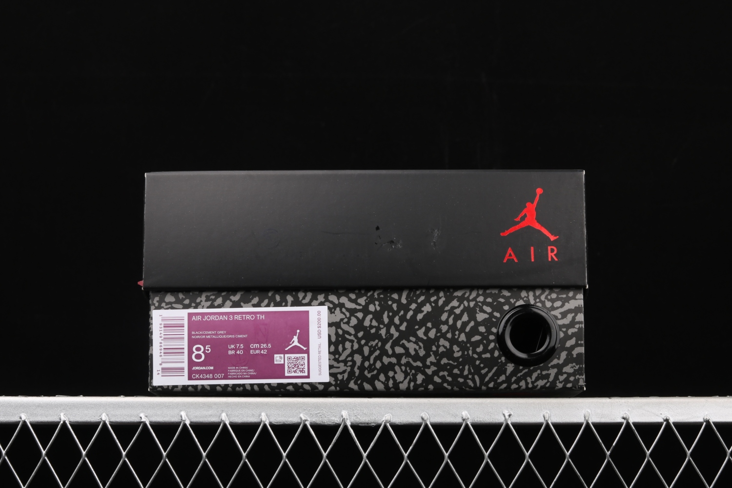 Jordan 3 Retro Tinker Black Cement Gold CK4348-007