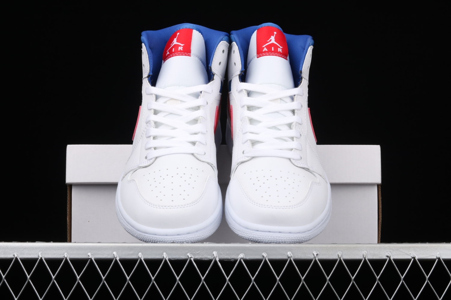 Jordan 1 Mid White Red Royal (W) BQ6472-164