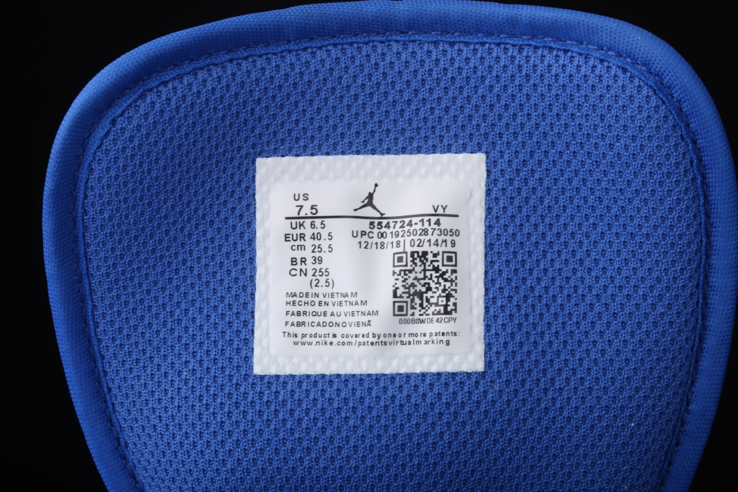 Jordan 1 Mid Hyper Royal 554724-114