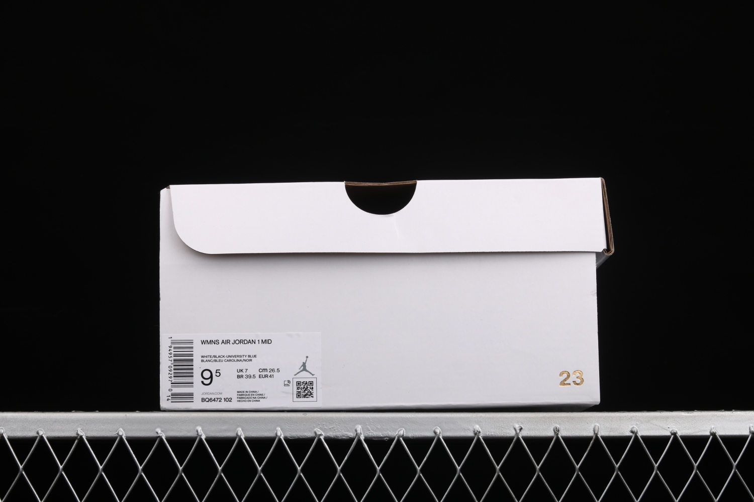 Jordan 1 Mid University Black White (W) BQ6472-102