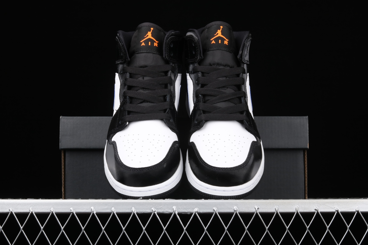 Jordan 1 Mid Black Racer Blue White (GS) 554725-084