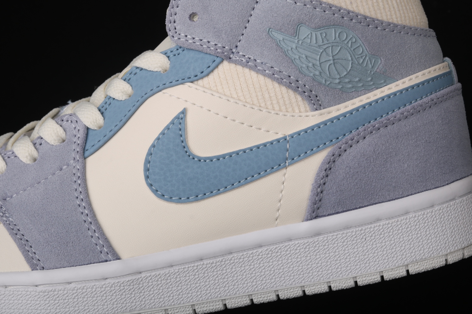 Jordan 1 Mid Mixed Textures Blue  DA4666-100