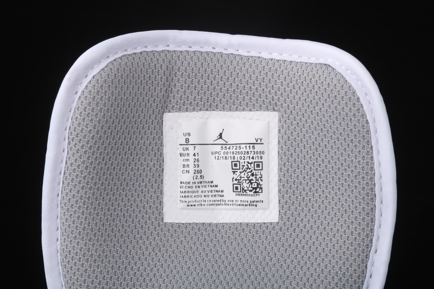 Jordan 1 Mid White Cement (GS) 554725-115