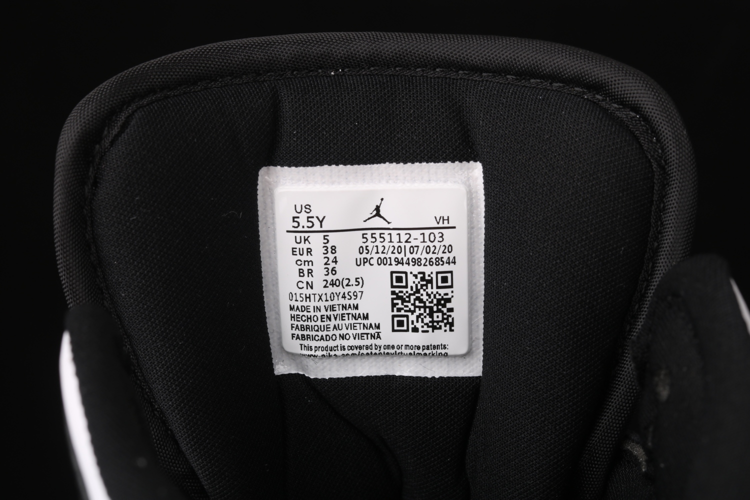 Jordan 1 Mid White Black Light Arctic Pink (GS)  555112-103