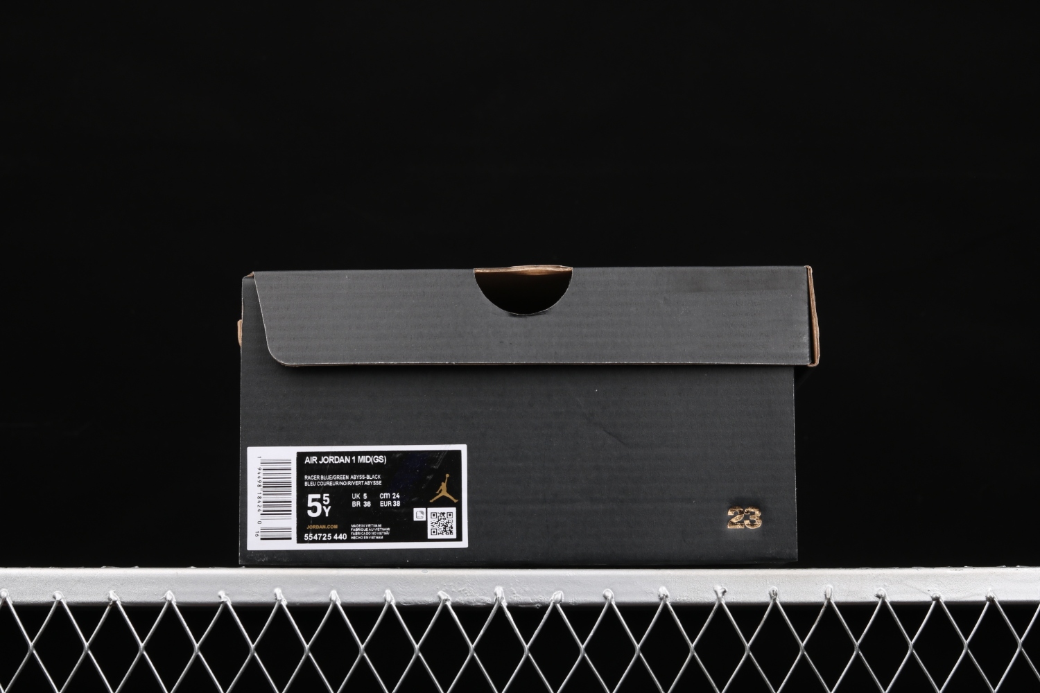 Jordan 1 Mid Racer Blue Green Abyss (GS) 554725-440