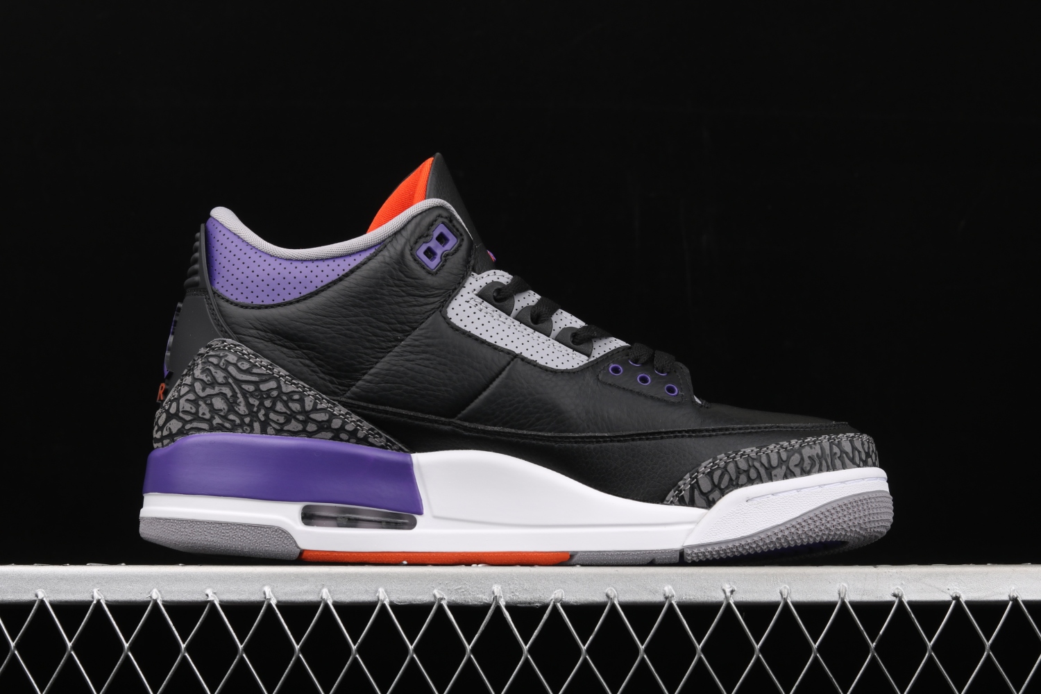 Jordan 3 Retro Black Court Purple CT8532-050