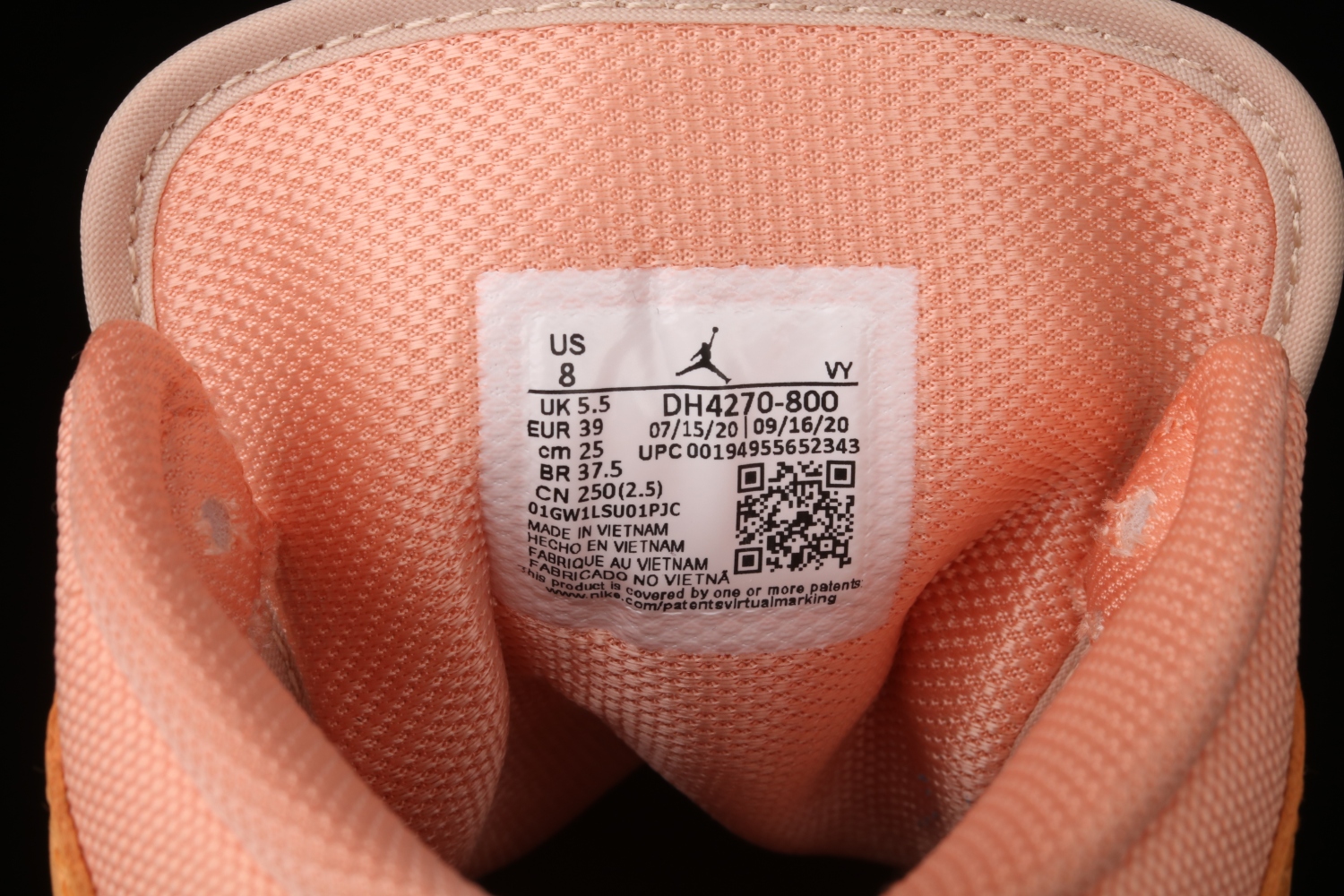 Jordan 1 Mid Apricot Orange (W) DH4270-800