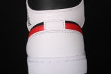 Jordan 1 Mid Black Chile Red White 554724-075
